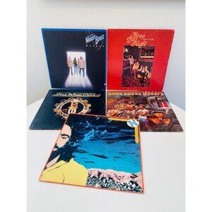 Lot of 5 Rock Record Albums, Moody Blues, Three Dog Night, BTO, Dave Mason